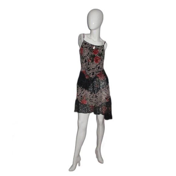 🌹Boho Patchwork Floral Dress by Capricorn – Size L🌹 - Picture 2 of 11